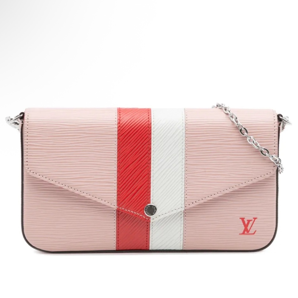LOUS VUITTON 2018 Epi Stripes Pochette Felicie crossbody bag